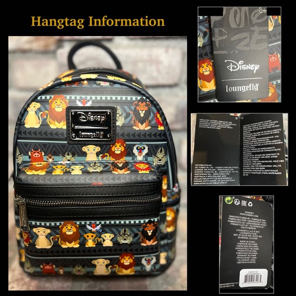 Loungefly Disney Lion King Tribal Chibi Mini Backpack - Picture 4 of 4